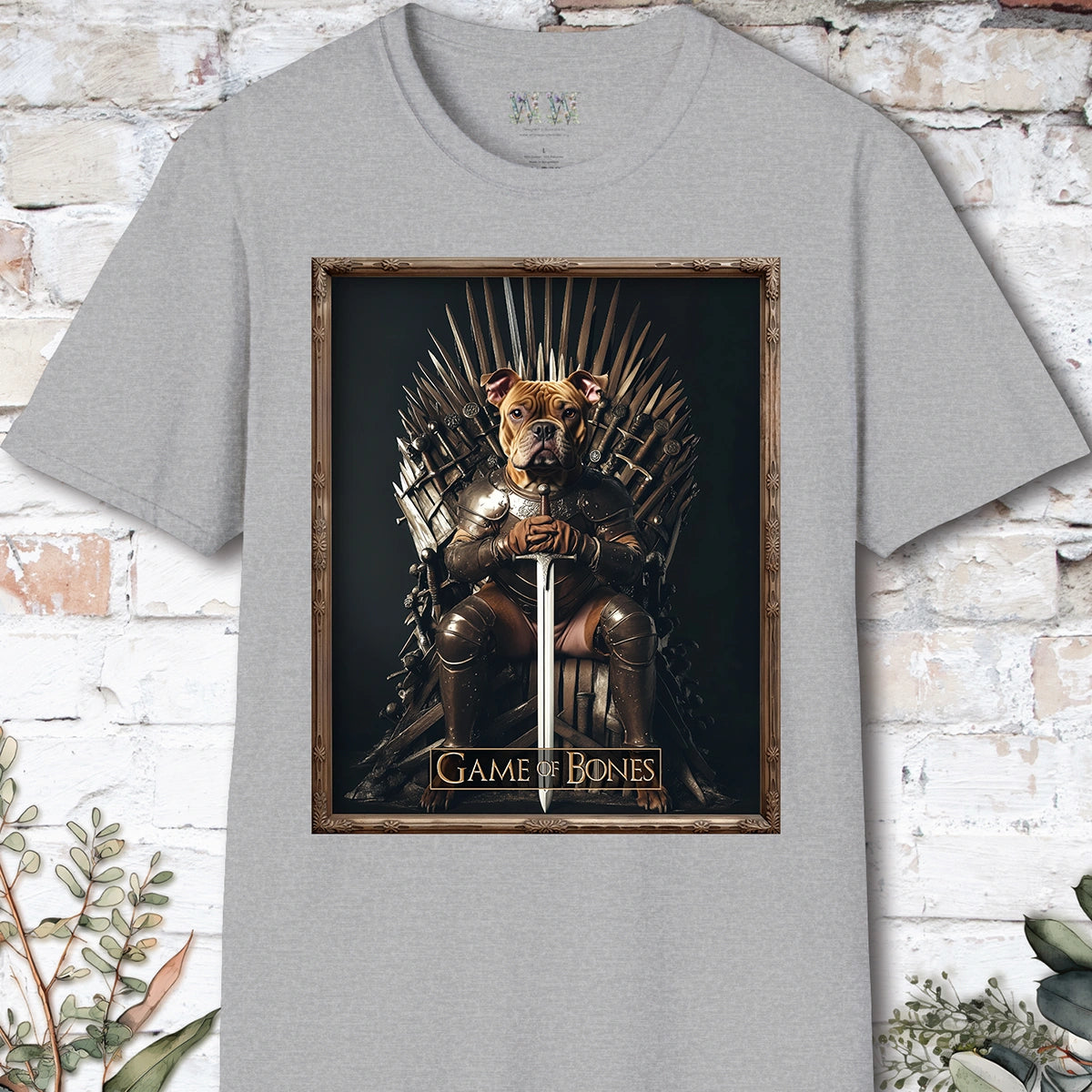 Staffordshire Terrier #1, Game of Bones, Unisex T shirt