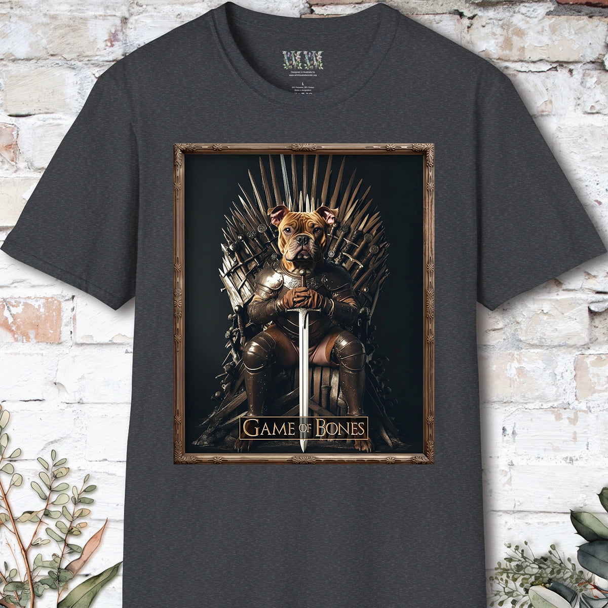 Staffordshire Terrier #1, Game of Bones, Unisex T shirt