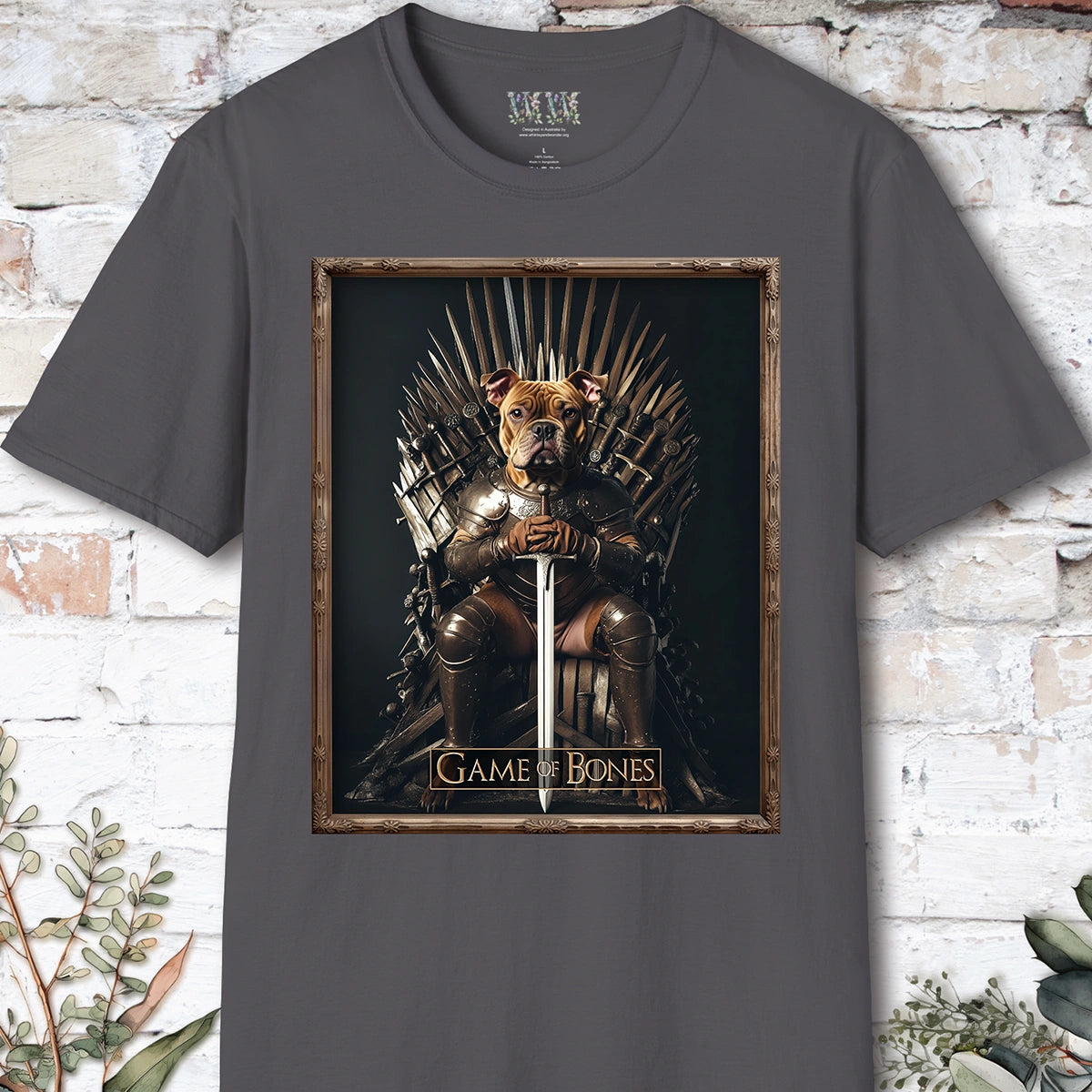 Staffordshire Terrier #1, Game of Bones, Unisex T shirt