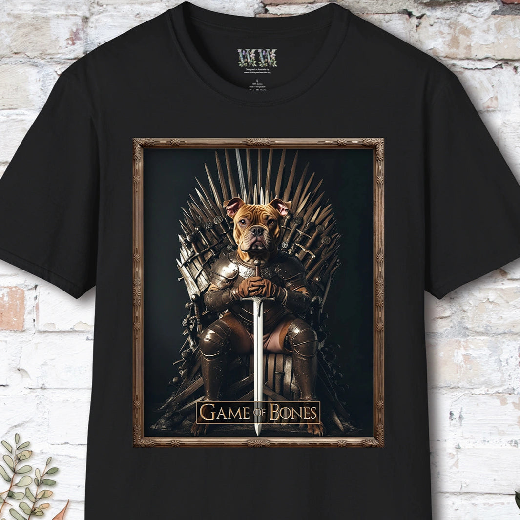 Staffordshire Terrier #1, Game of Bones, Unisex T shirt
