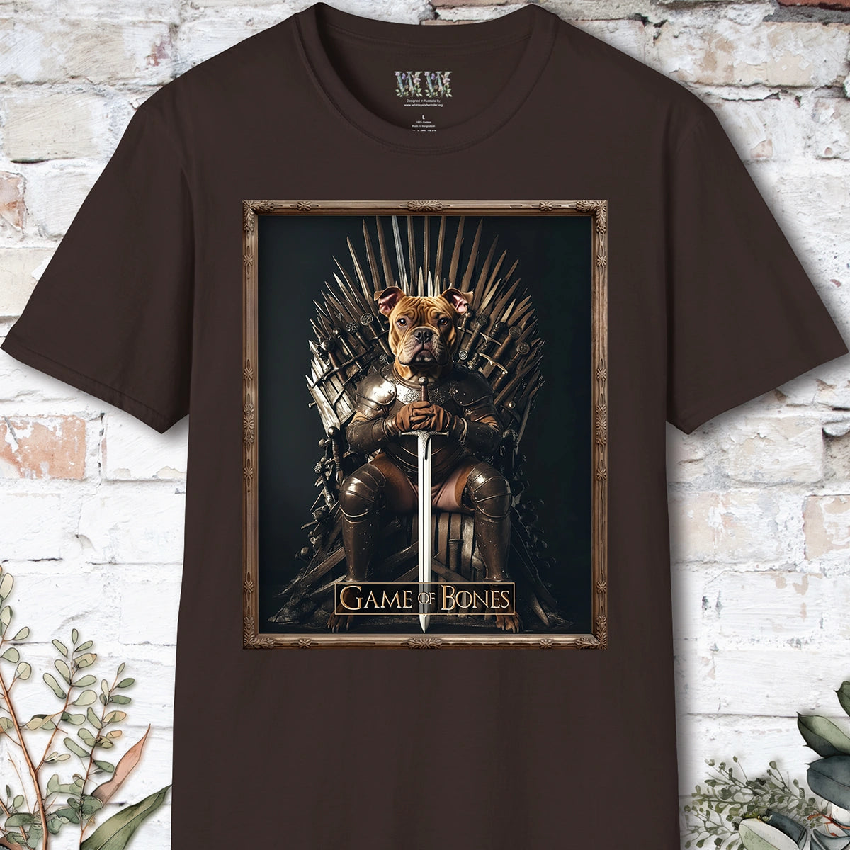 Staffordshire Terrier #1, Game of Bones, Unisex T shirt