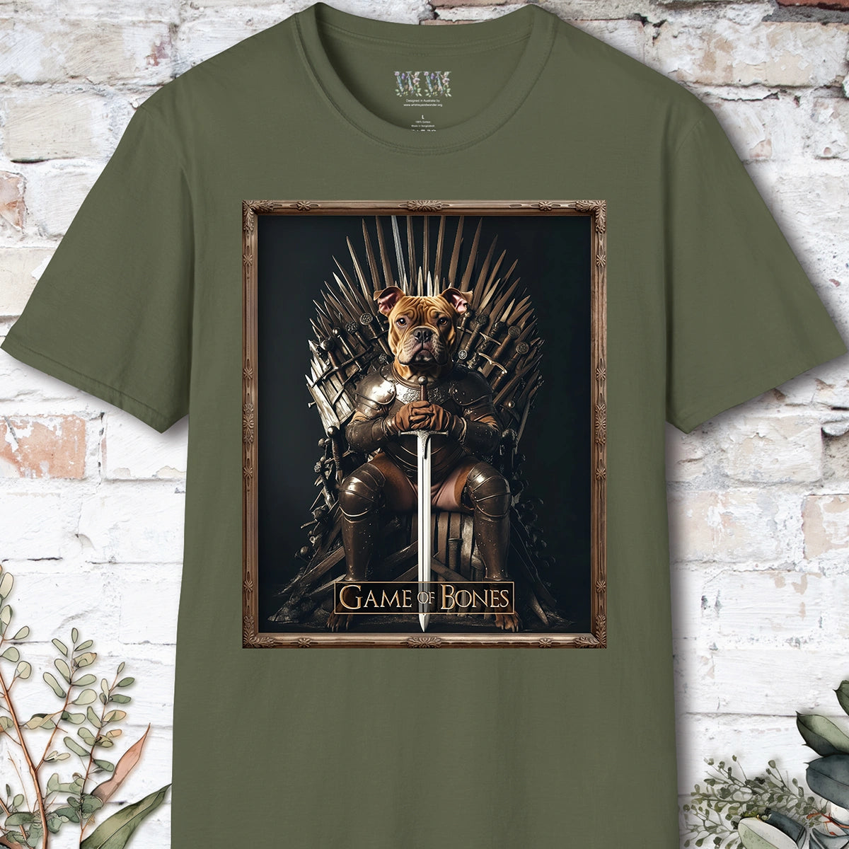 Staffordshire Terrier #1, Game of Bones, Unisex T shirt