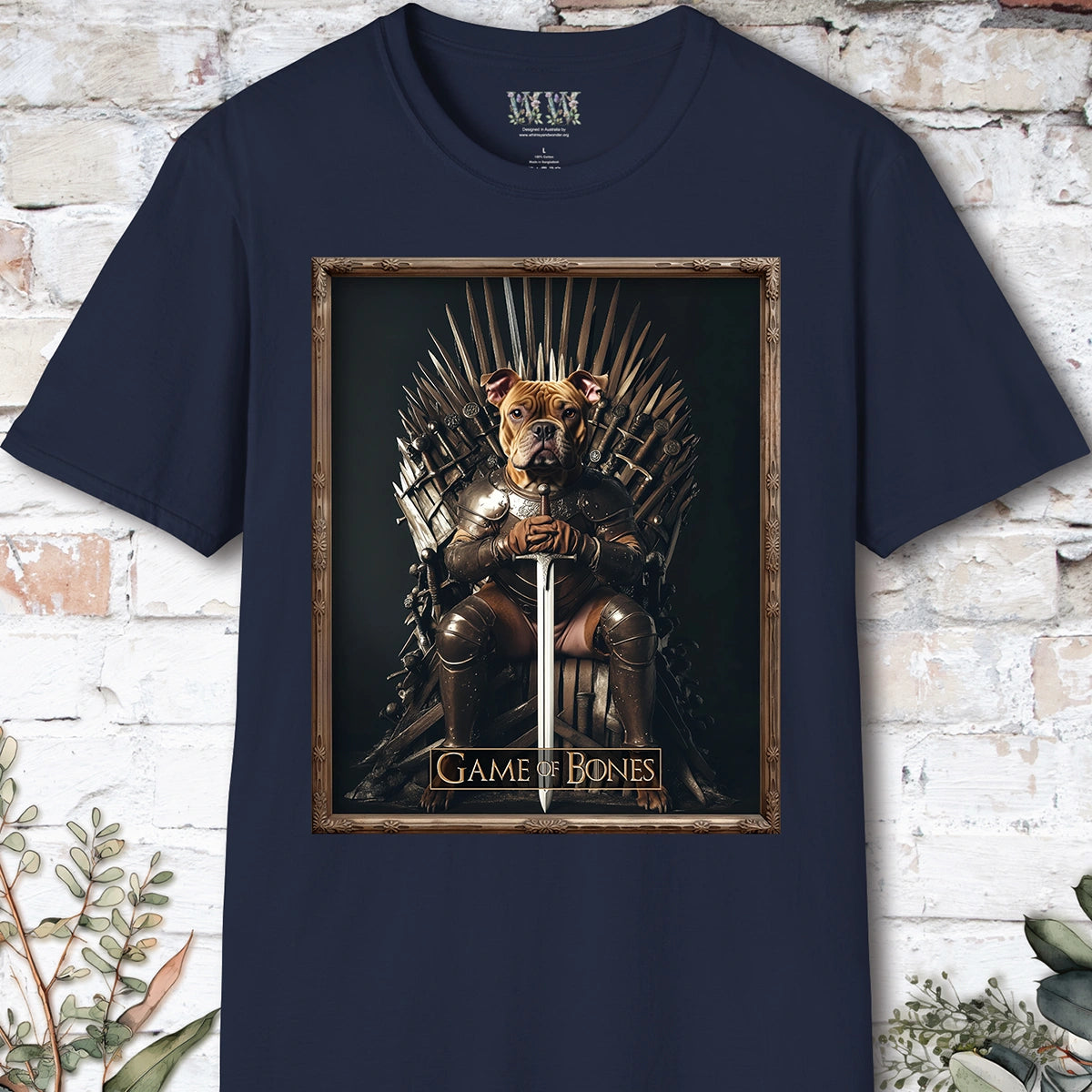 Staffordshire Terrier #1, Game of Bones, Unisex T shirt
