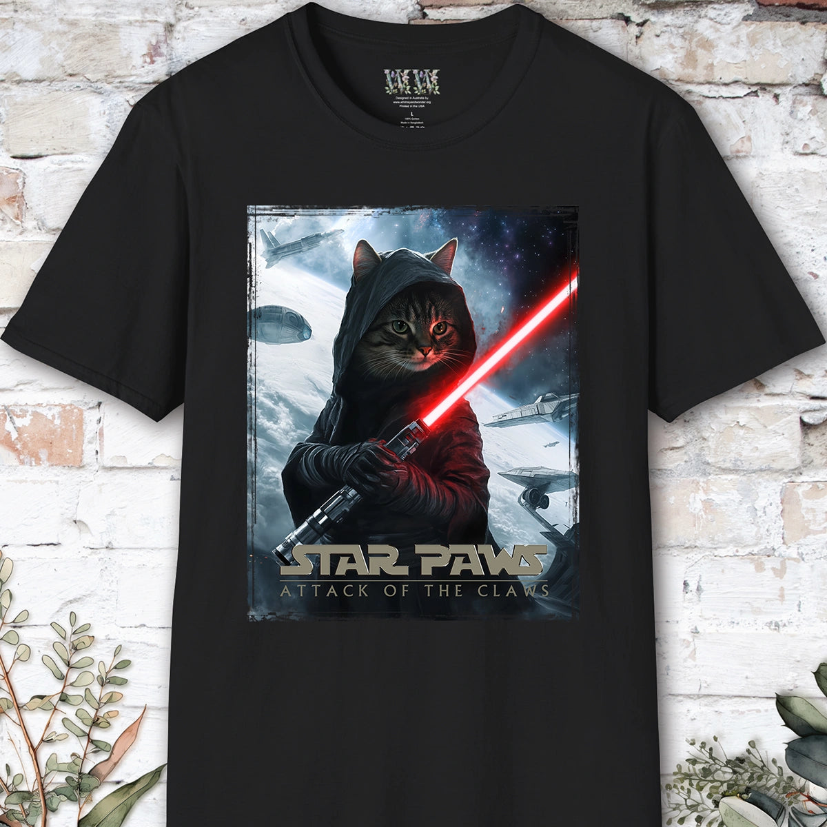 Cat #10 Star Paws Unisex T shirt