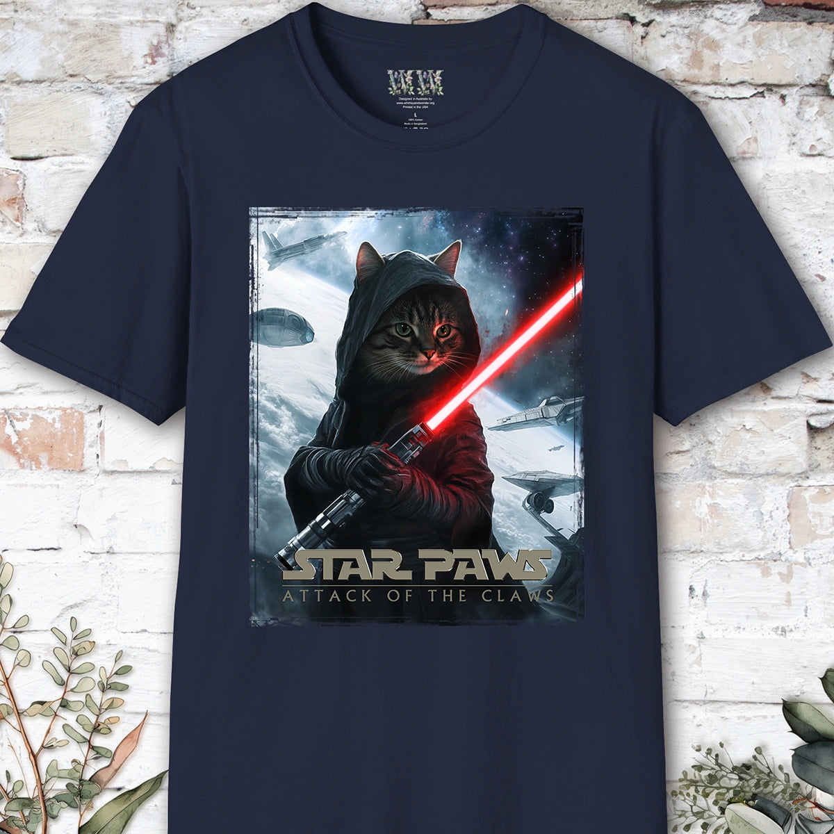Cat #10 Star Paws Unisex T shirt