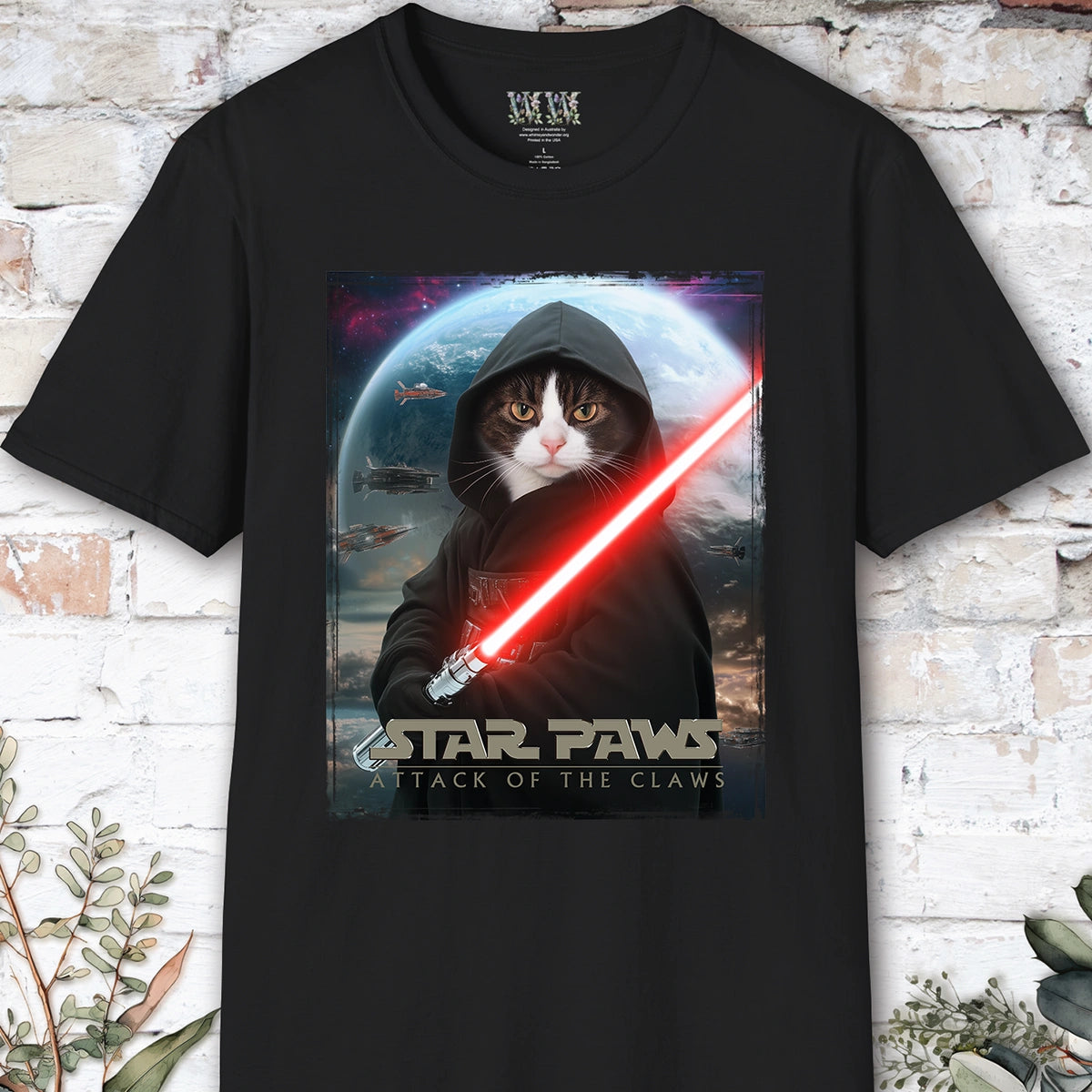 Cat #11 Star Paws Unisex T shirt