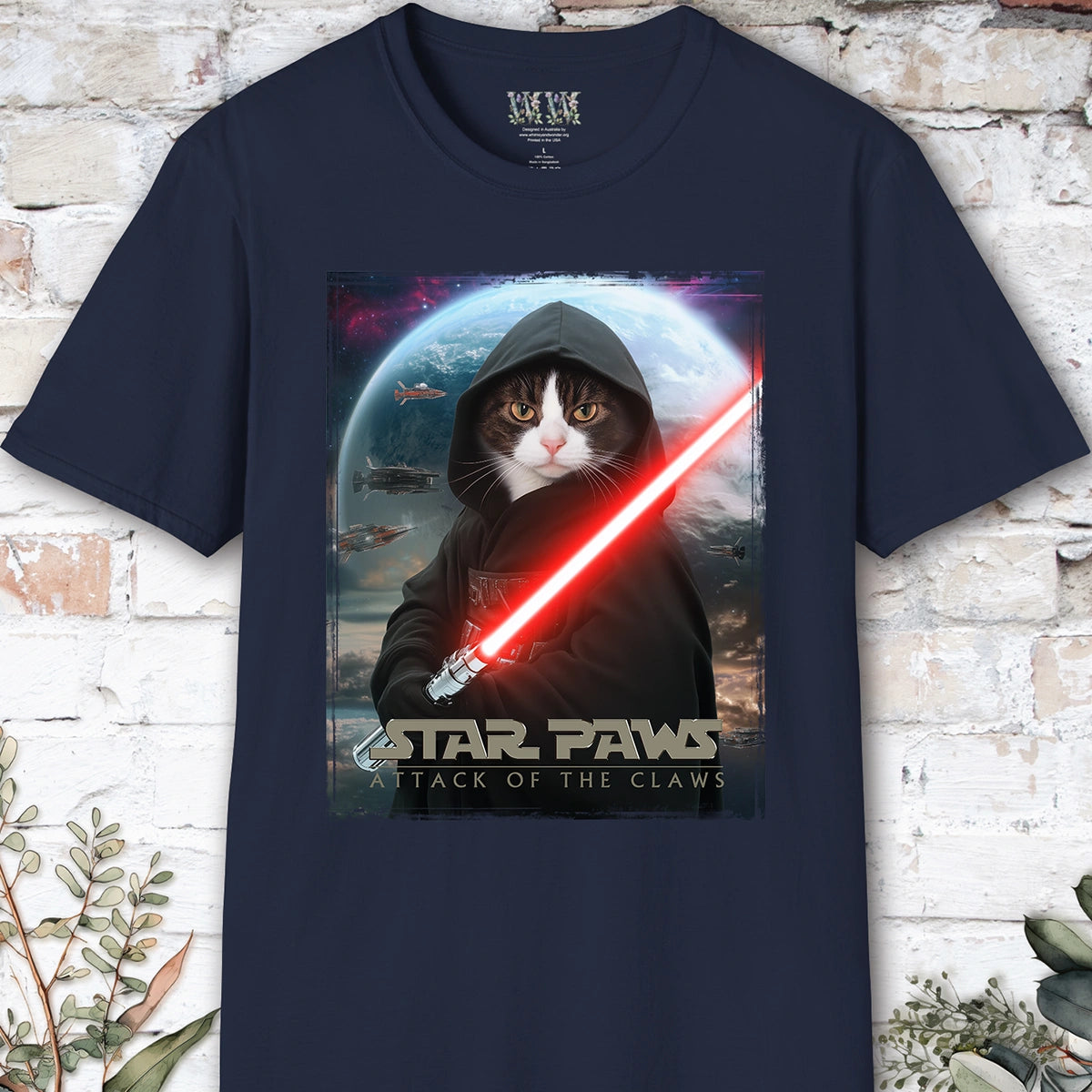 Cat #11 Star Paws Unisex T shirt
