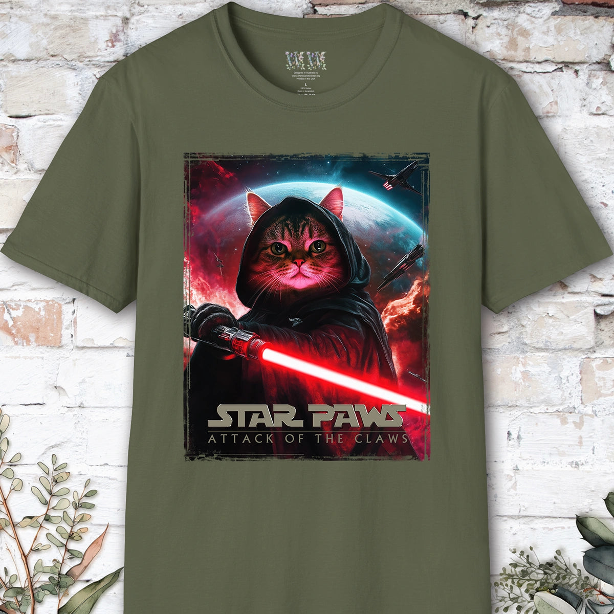 Cat #13 Star Paws Unisex T shirt