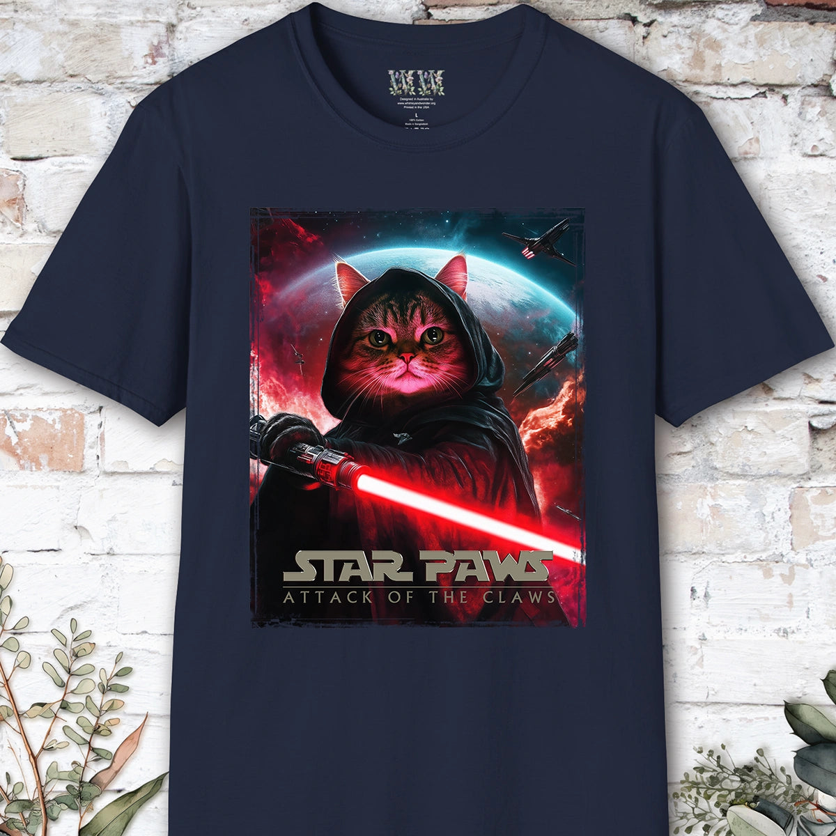 Cat #13 Star Paws Unisex T shirt