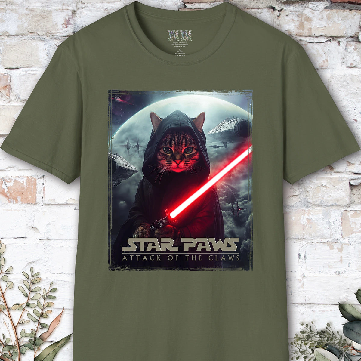 Cat #14 Star Paws Unisex T shirt