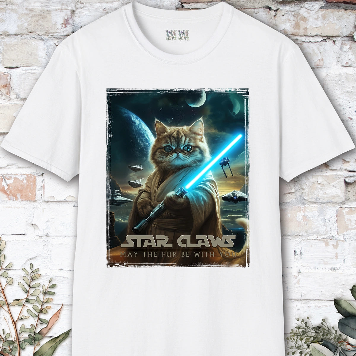 Cat #4 Star Claws Unisex T shirt
