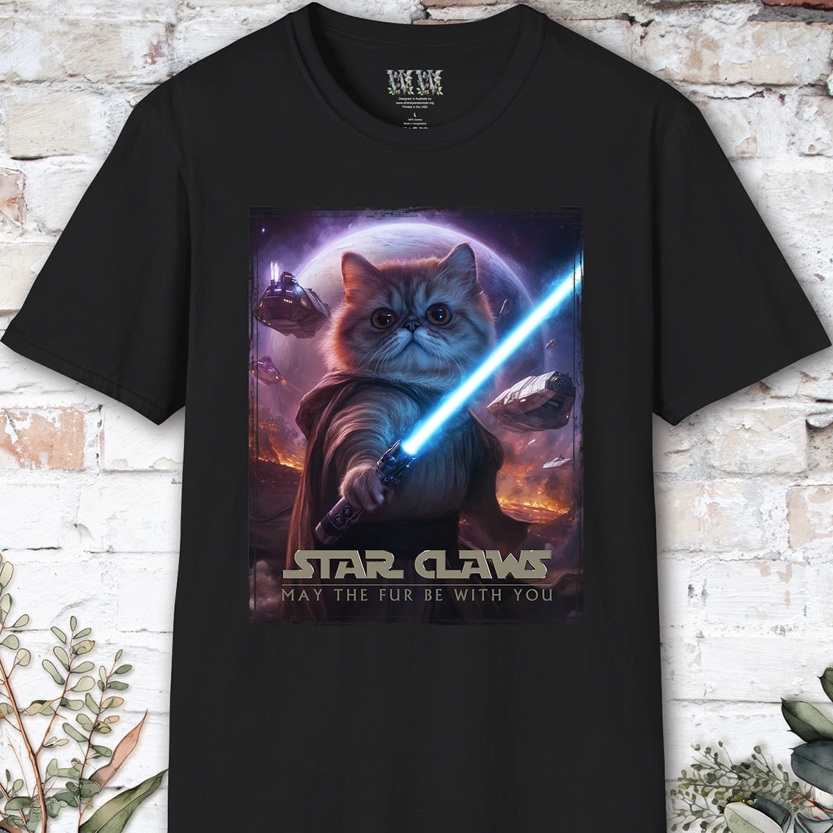 Cat #5 Star Claws Unisex T shirt