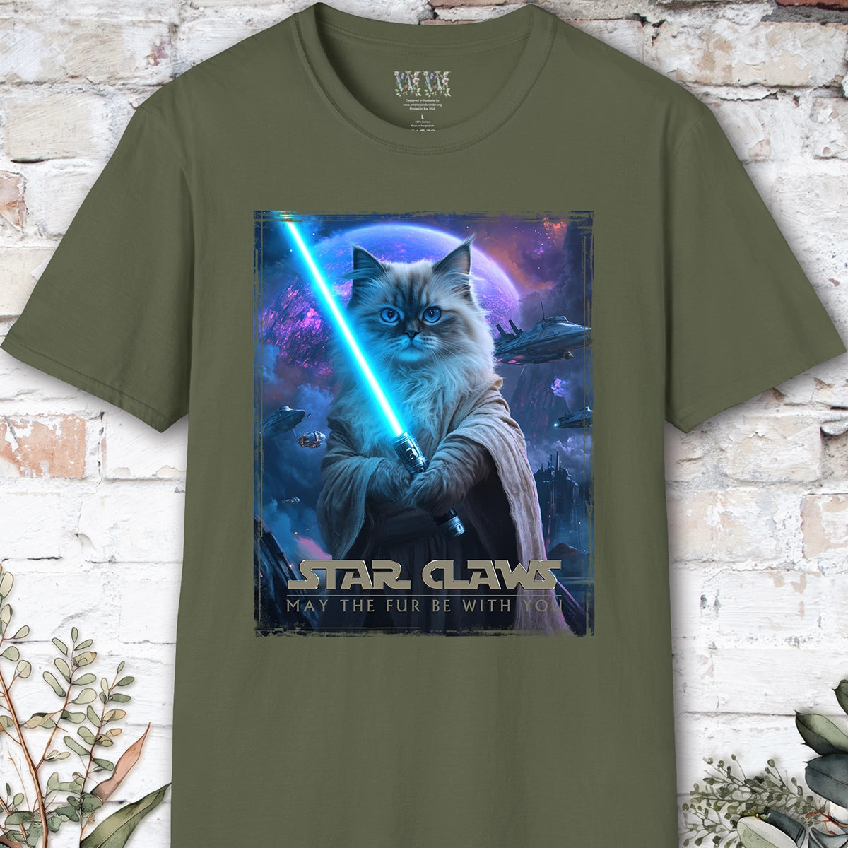 Cat #6 Star Claws Unisex T shirt