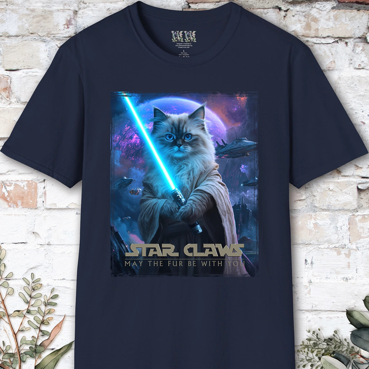 Cat #6 Star Claws Unisex T shirt