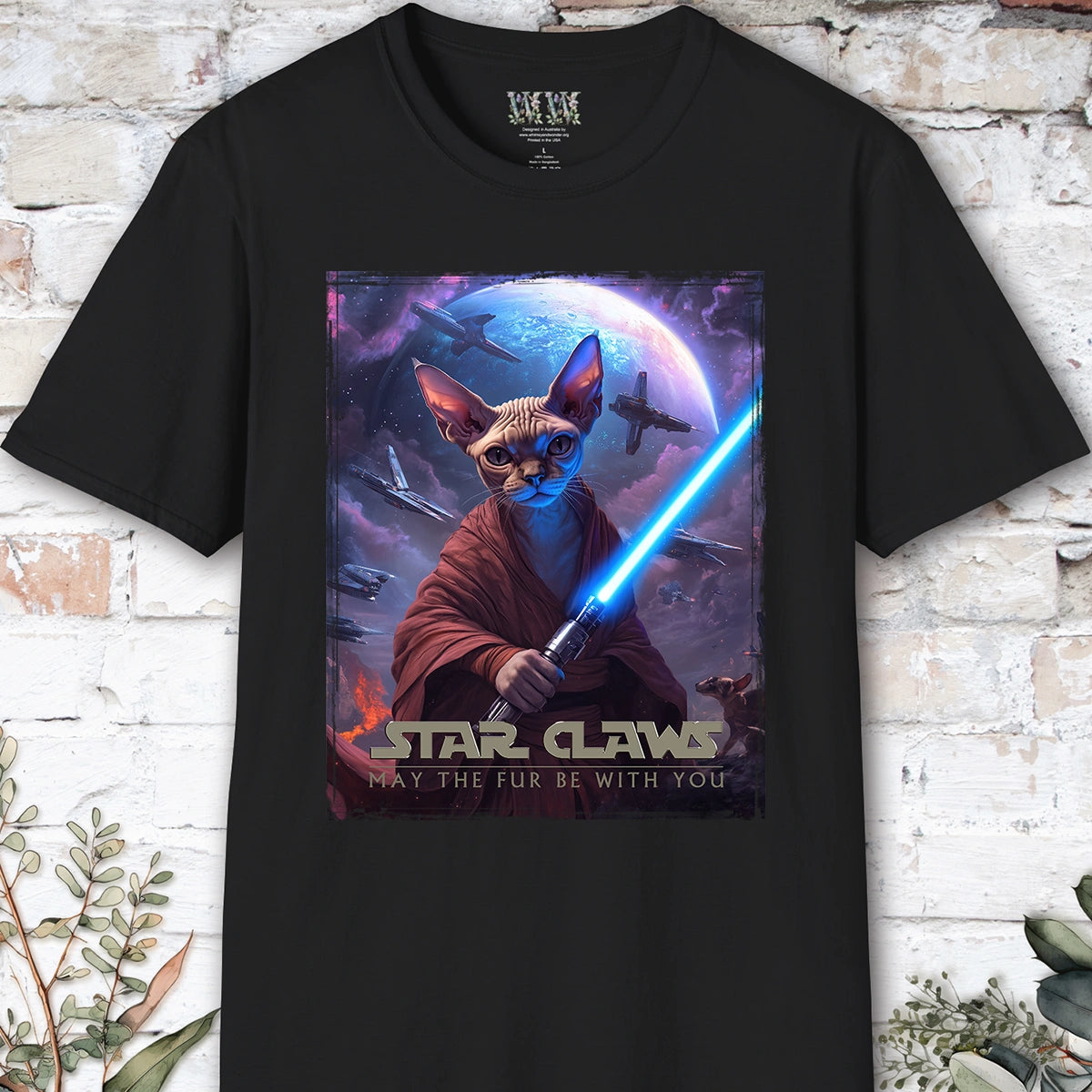 Cat #7 Star Claws Unisex T shirt