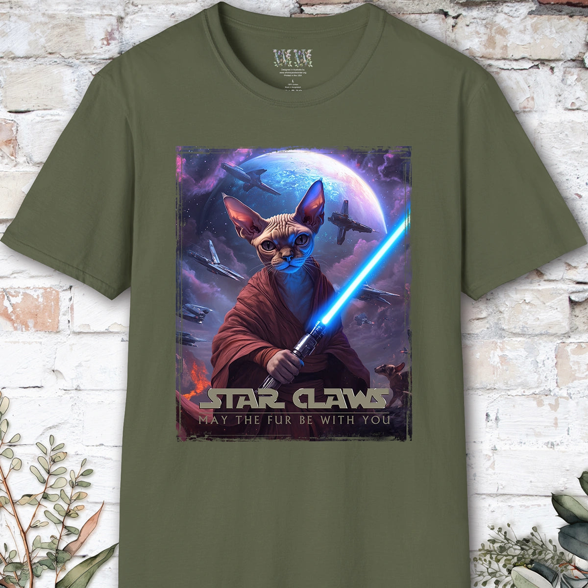 Cat #7 Star Claws Unisex T shirt