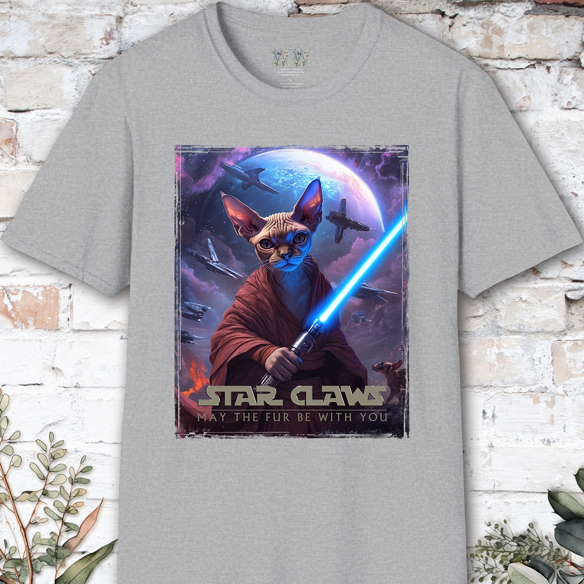 Cat #7 Star Claws Unisex T shirt