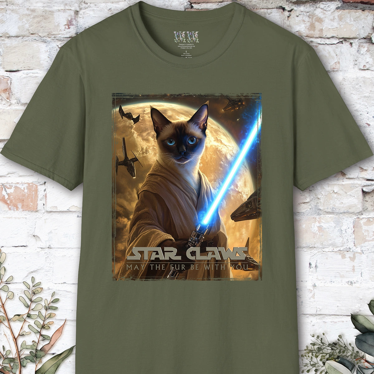 Cat #8 Star Claws Unisex T shirt