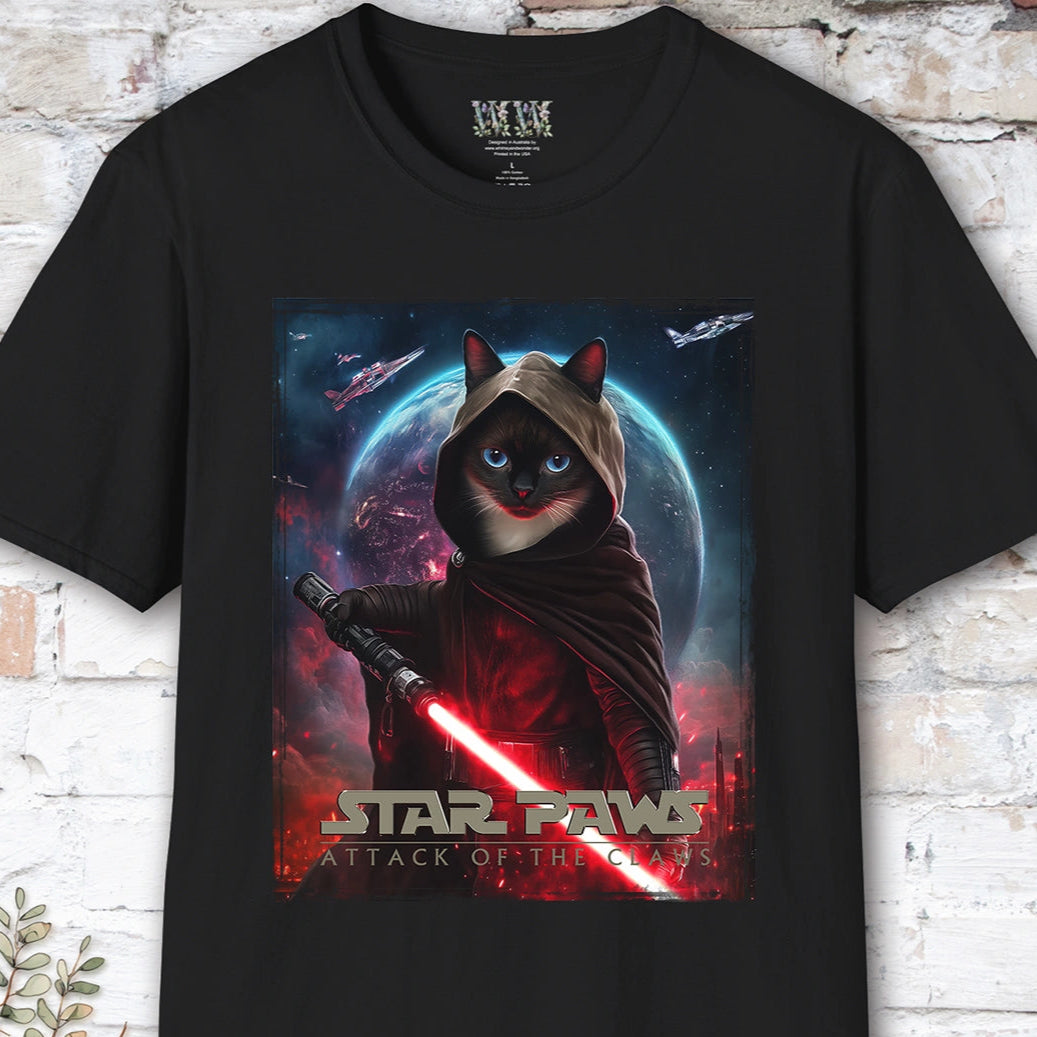 Cat #9 Star Paws Unisex T shirt