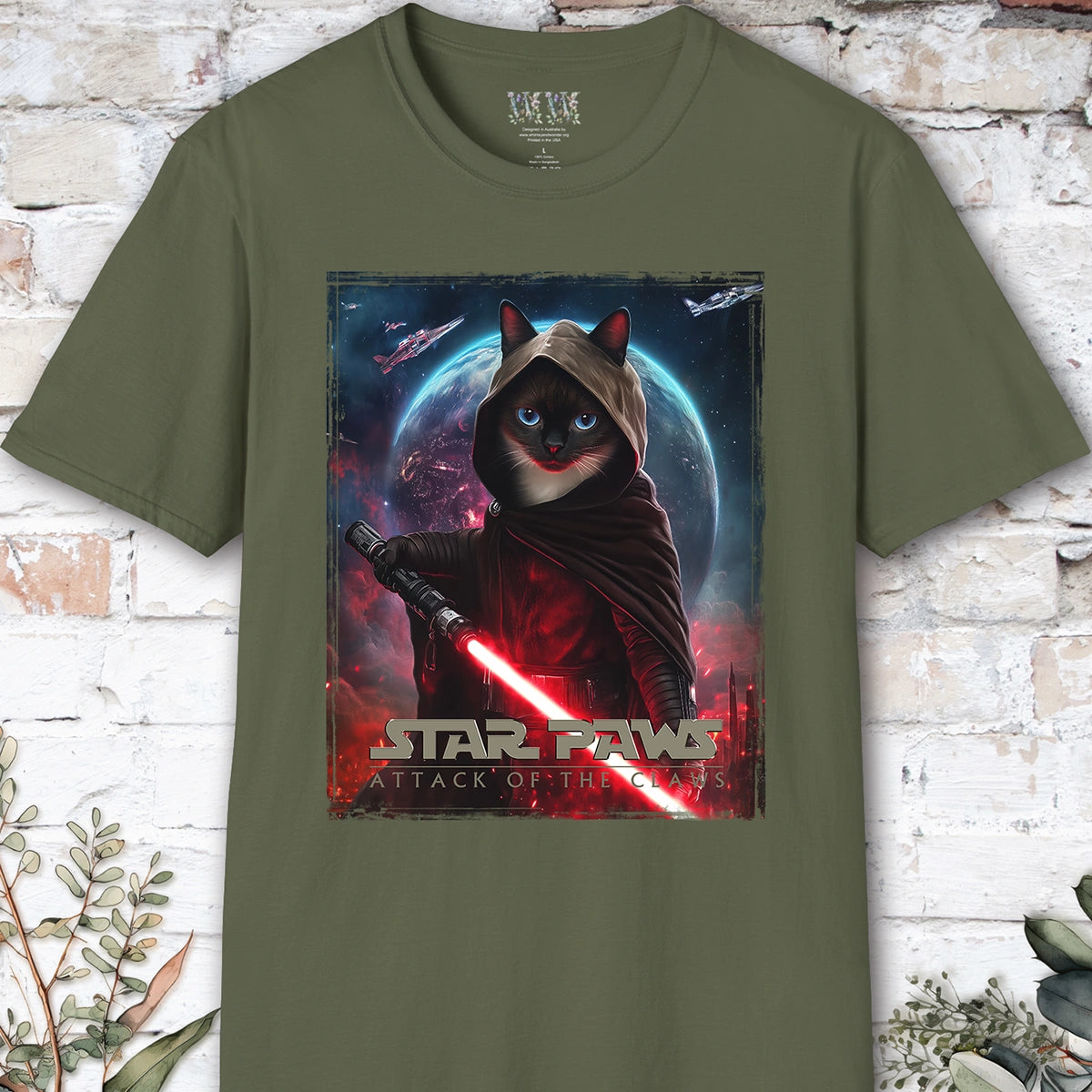 Cat #9 Star Paws Unisex T shirt