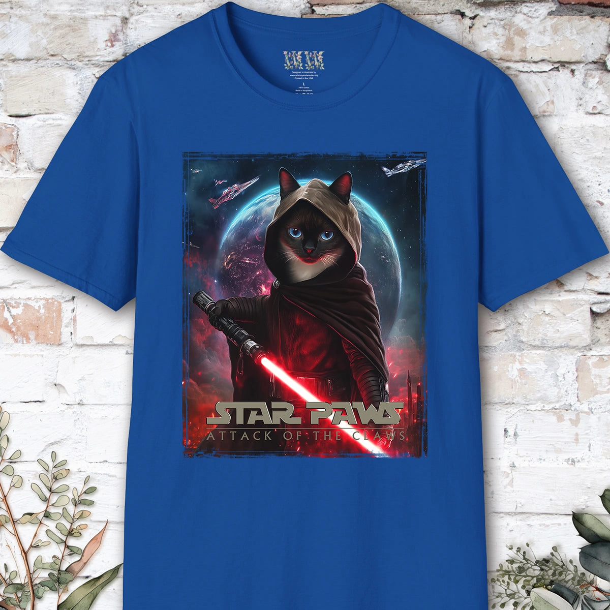 Cat #9 Star Paws Unisex T shirt