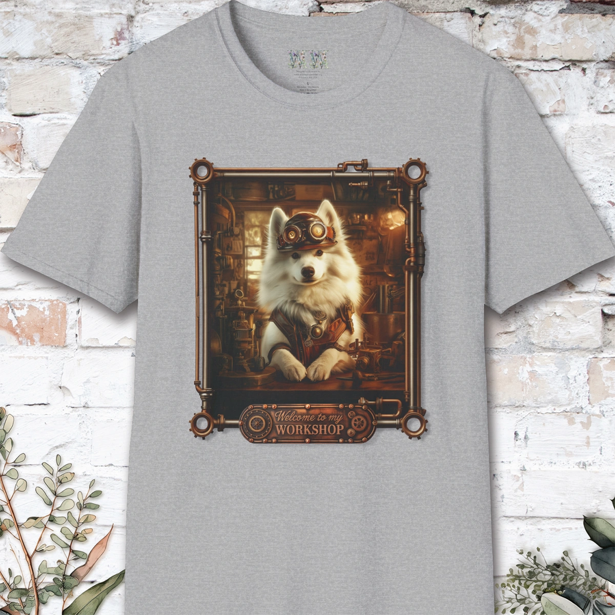 Steampunk Samoyed Unisex T shirt