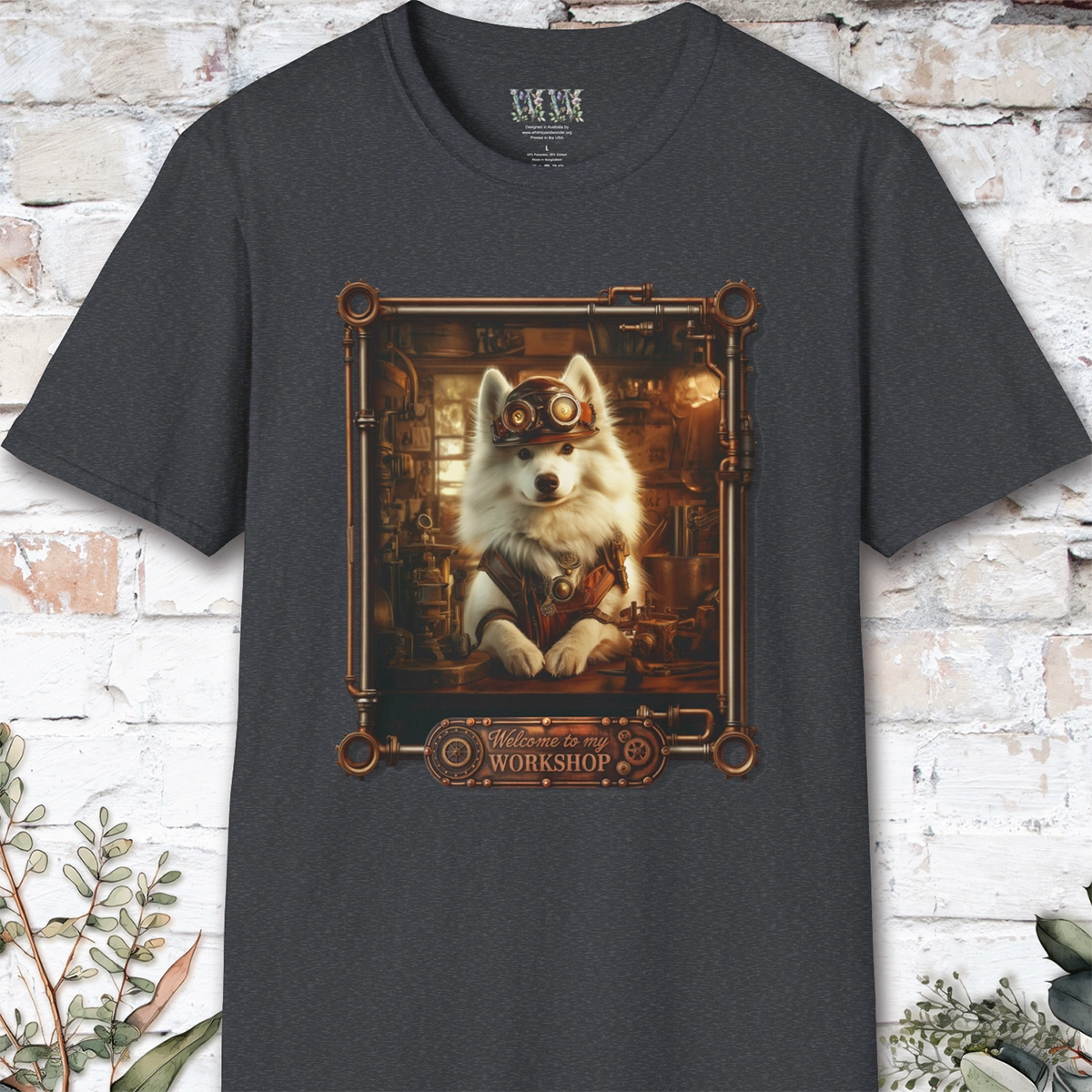 Steampunk Samoyed Unisex T shirt
