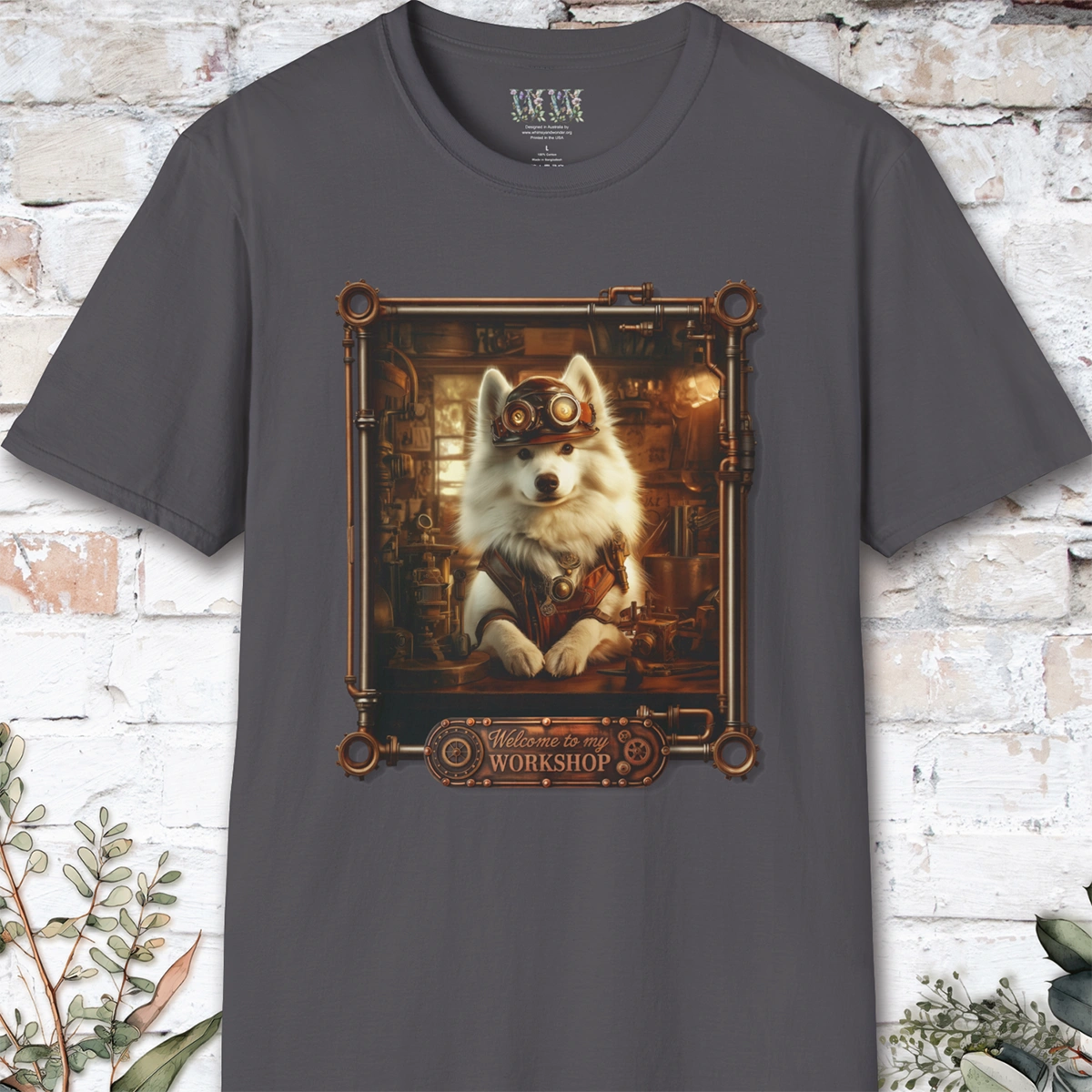 Steampunk Samoyed Unisex T shirt