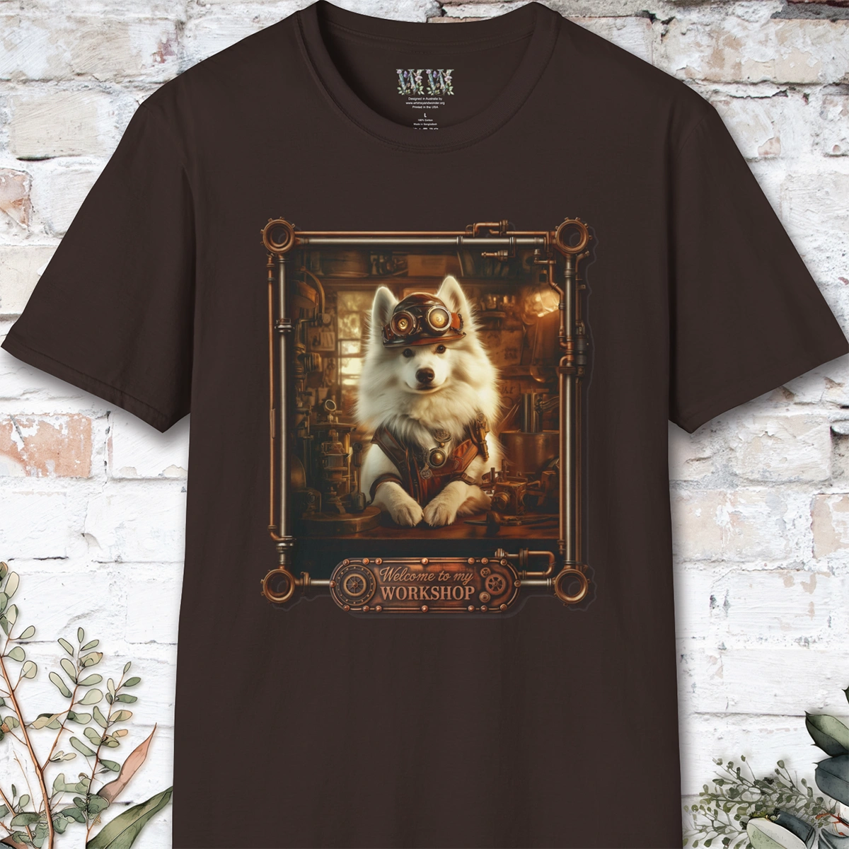Steampunk Samoyed Unisex T shirt