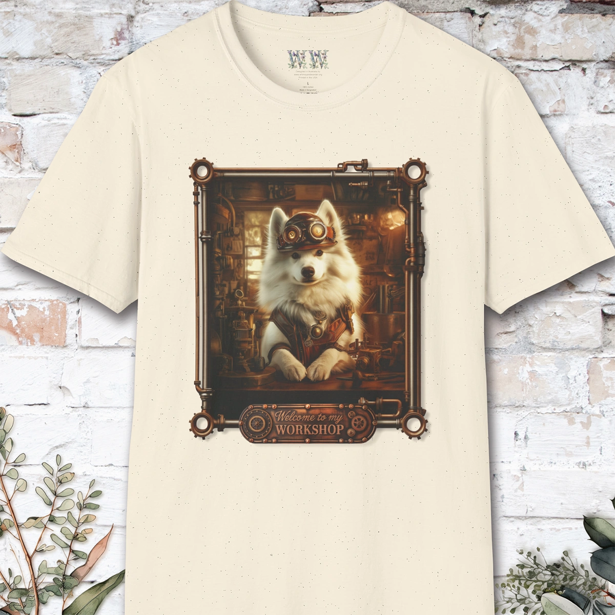 Steampunk Samoyed Unisex T shirt