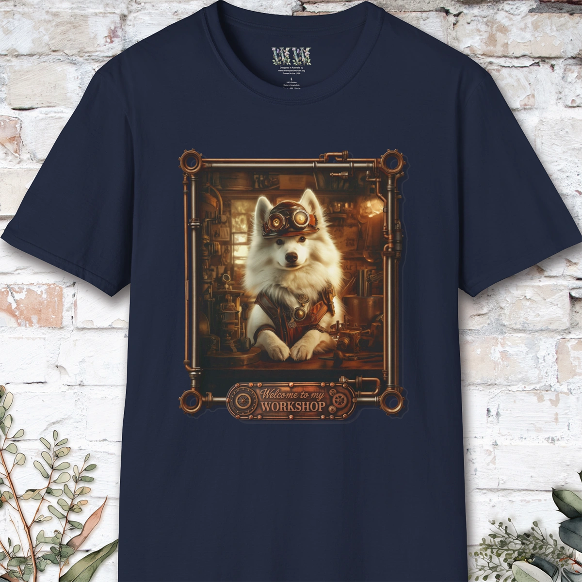Steampunk Samoyed Unisex T shirt