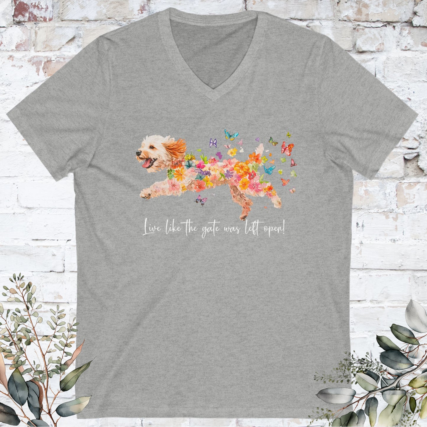 V NECK TEE - ANY OF OUR DESIGNS