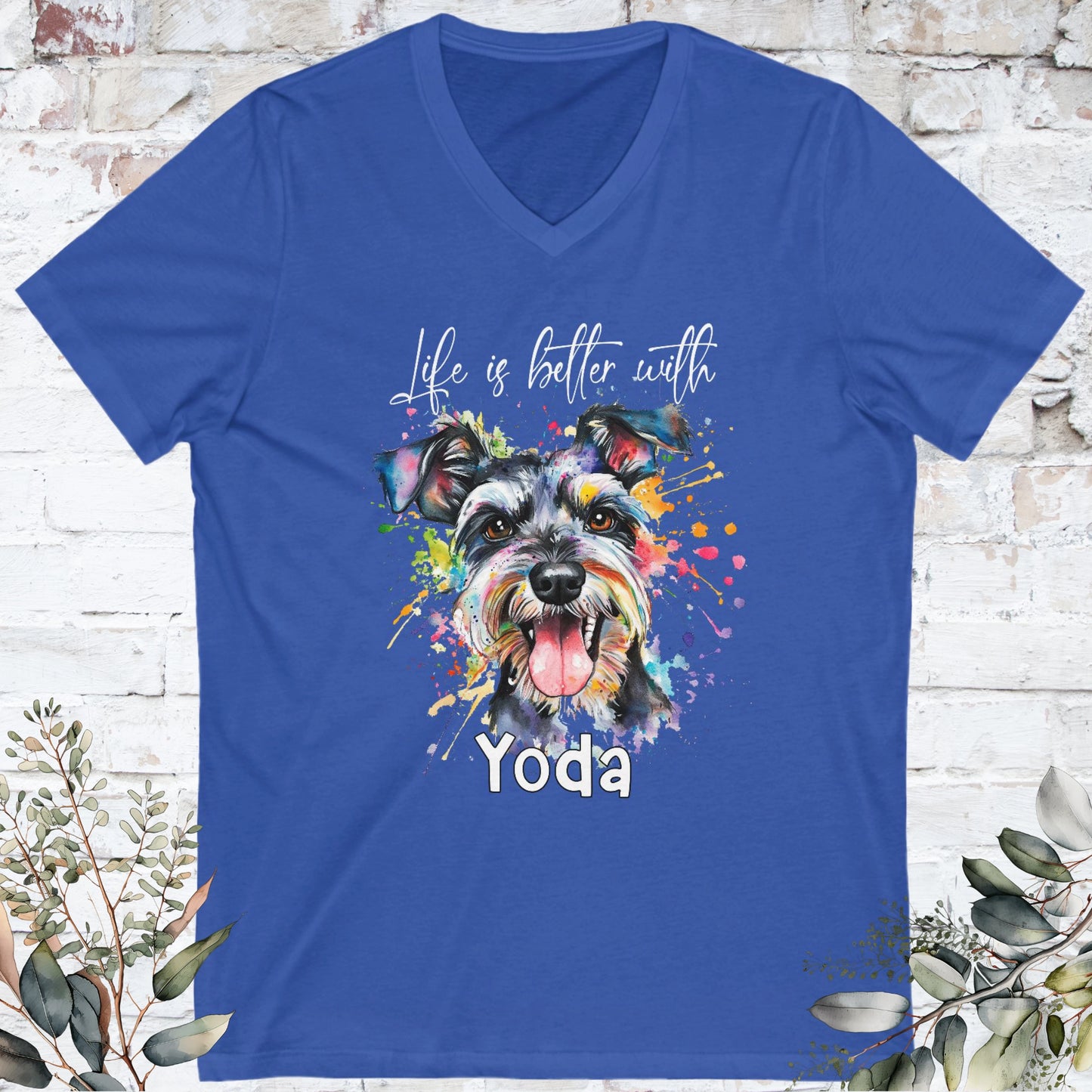 V NECK TEE - ANY OF OUR DESIGNS