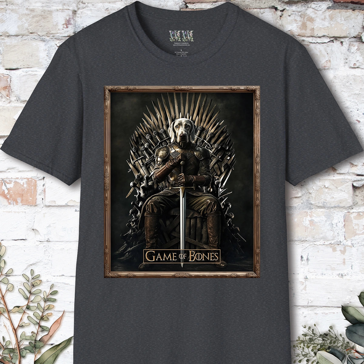 Weimaraner, Game of Bones, Unisex T shirt