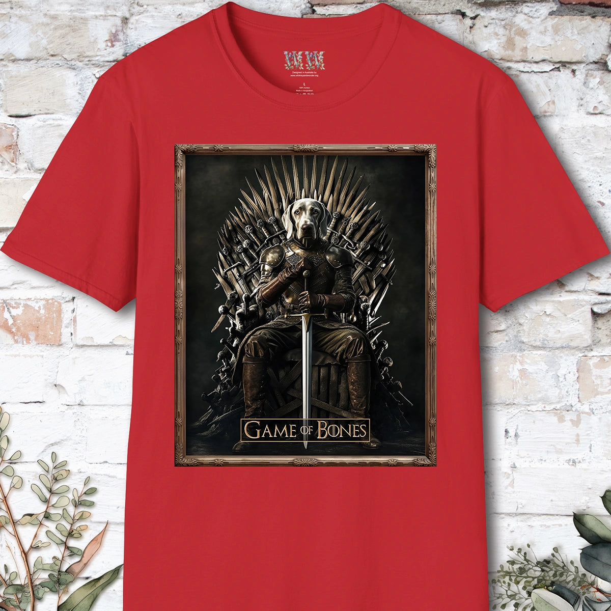 Weimaraner, Game of Bones, Unisex T shirt