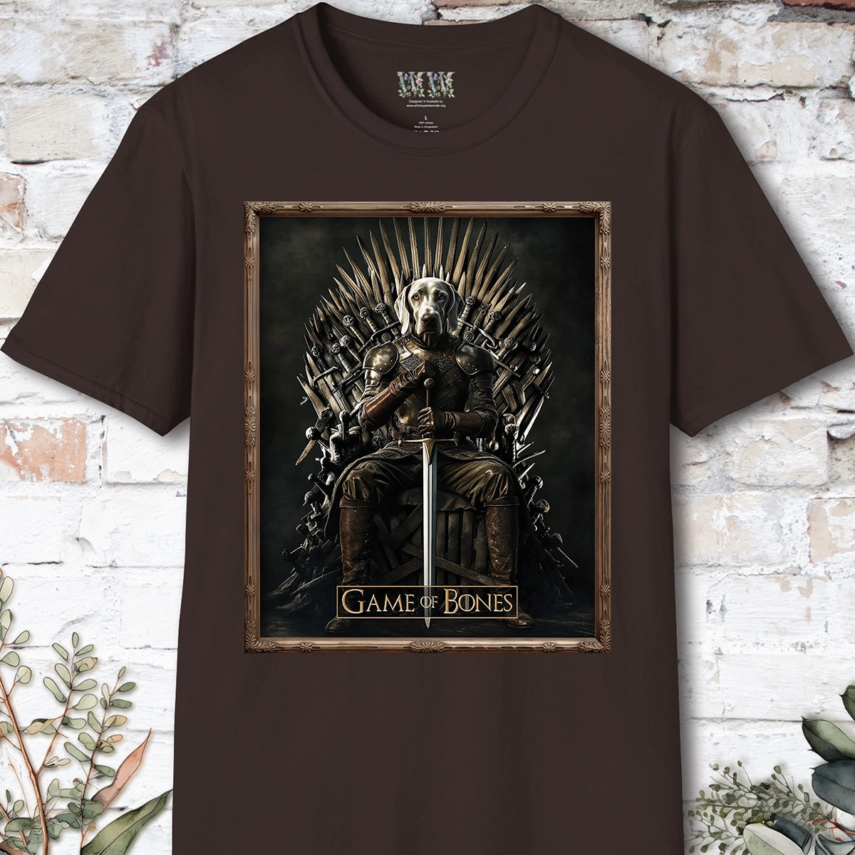 Weimaraner, Game of Bones, Unisex T shirt