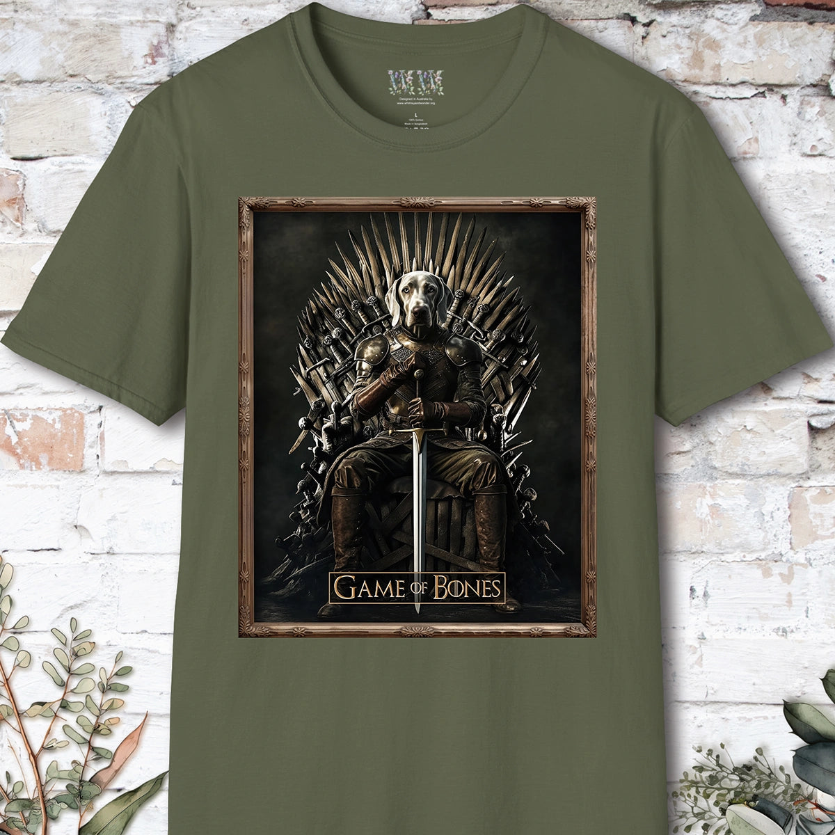Weimaraner, Game of Bones, Unisex T shirt