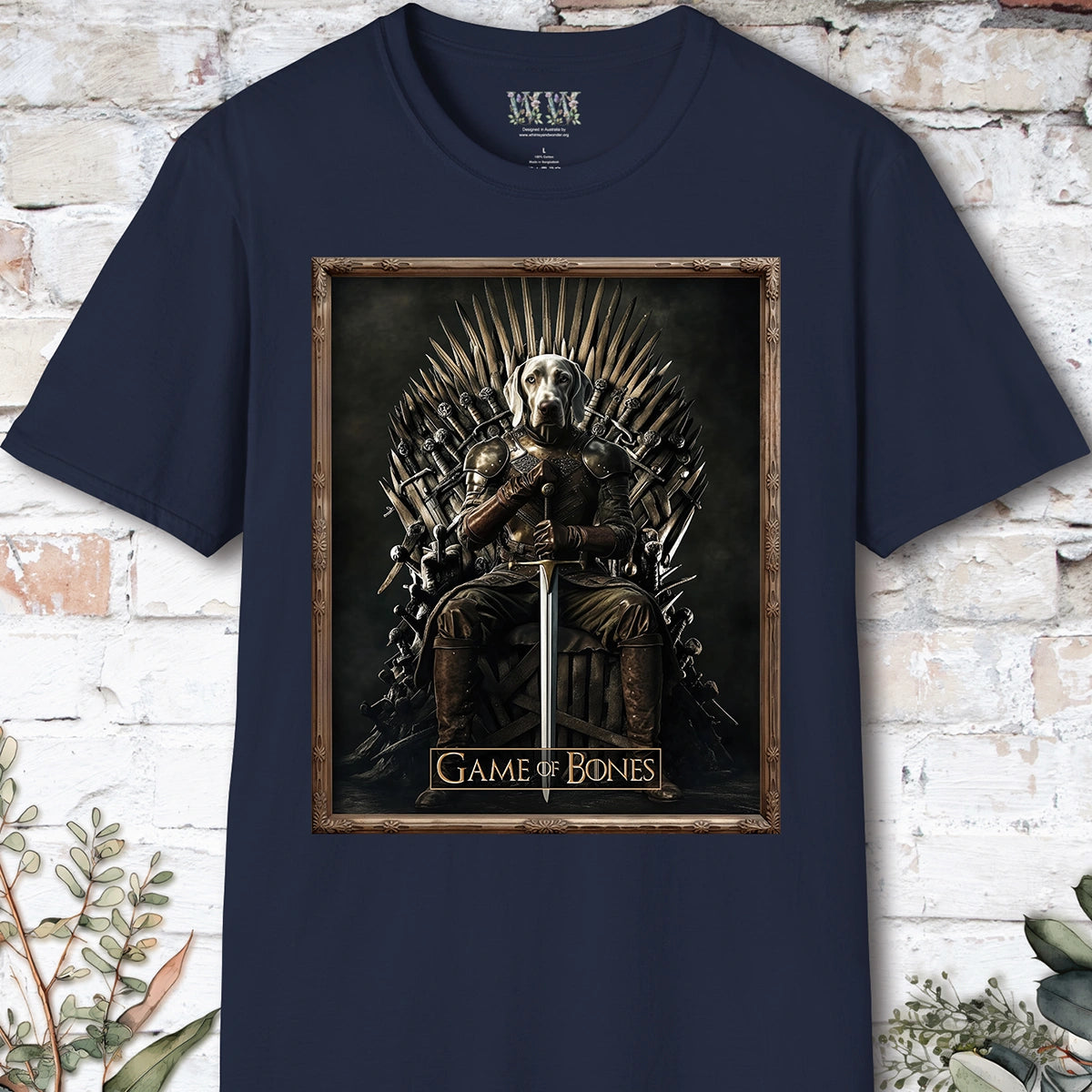 Weimaraner, Game of Bones, Unisex T shirt
