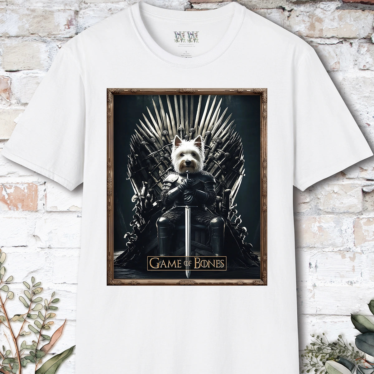 West Highland Terrier, Game of Bones, Unisex T shirt