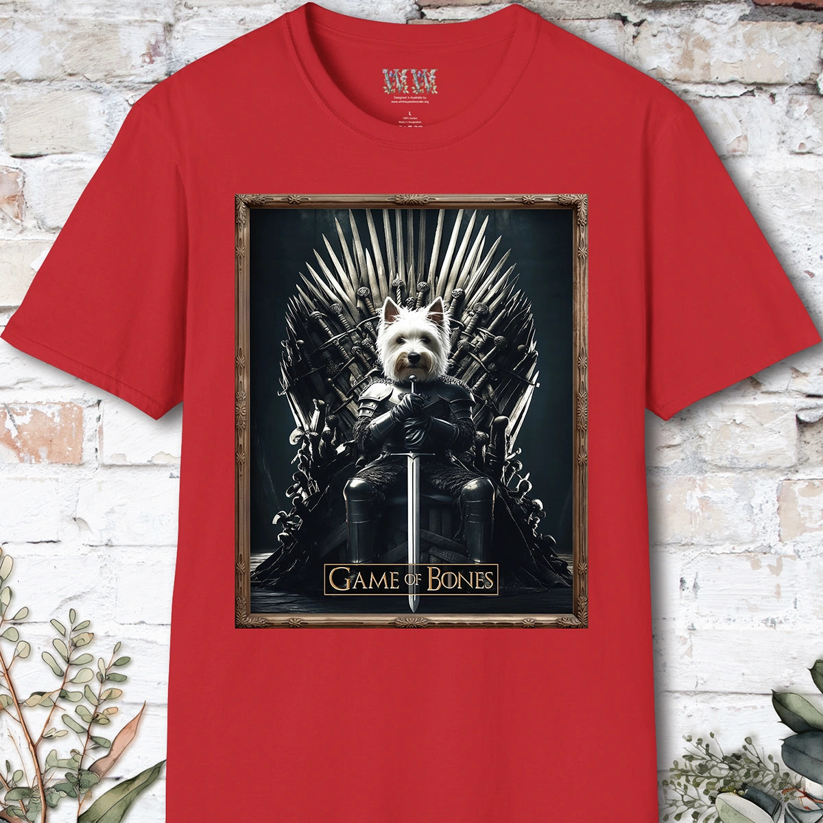West Highland Terrier, Game of Bones, Unisex T shirt