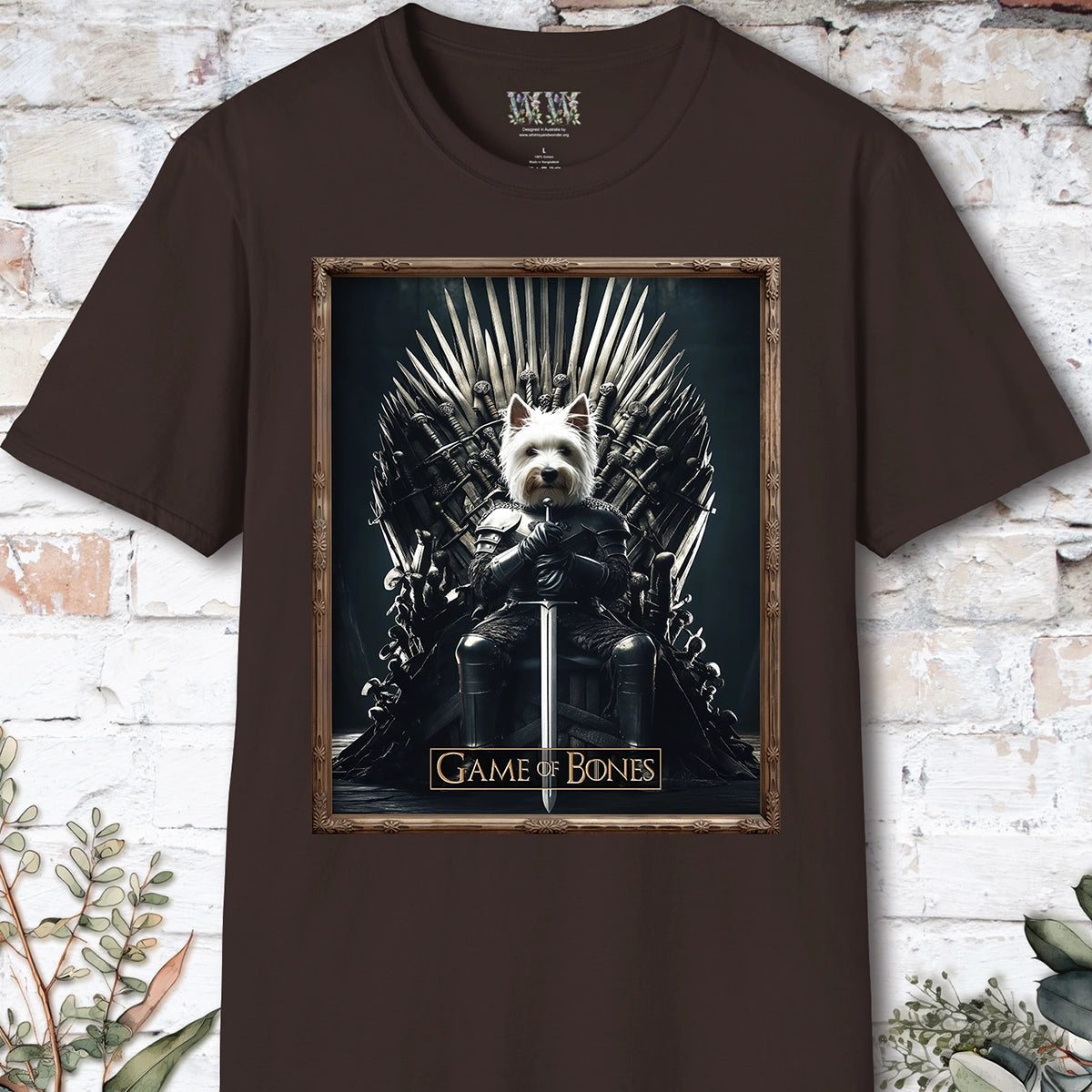 West Highland Terrier, Game of Bones, Unisex T shirt