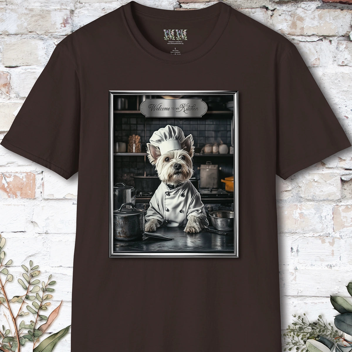 West Highland Terrier Chef Unisex T shirt