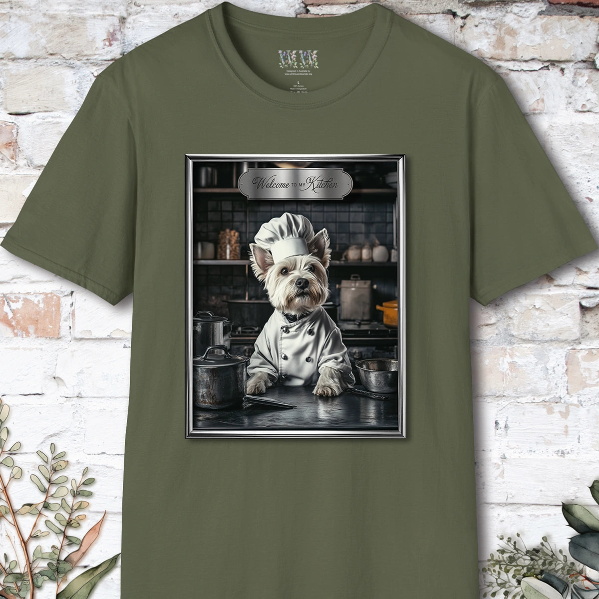 West Highland Terrier Chef Unisex T shirt