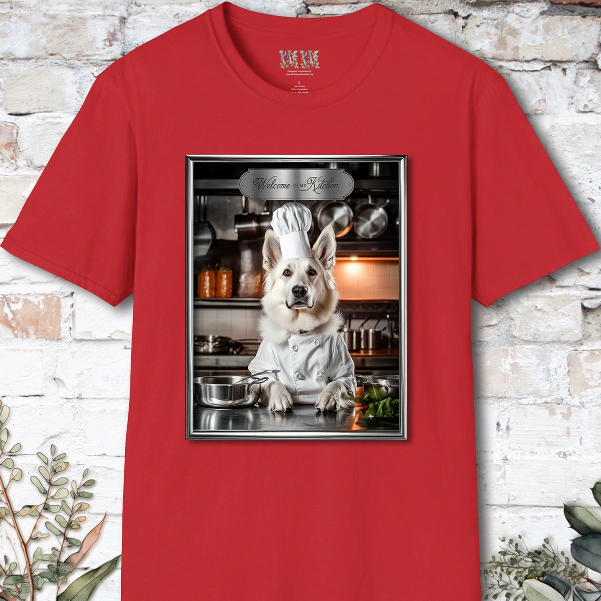 German Shepherd #3 Chef Unisex T shirt