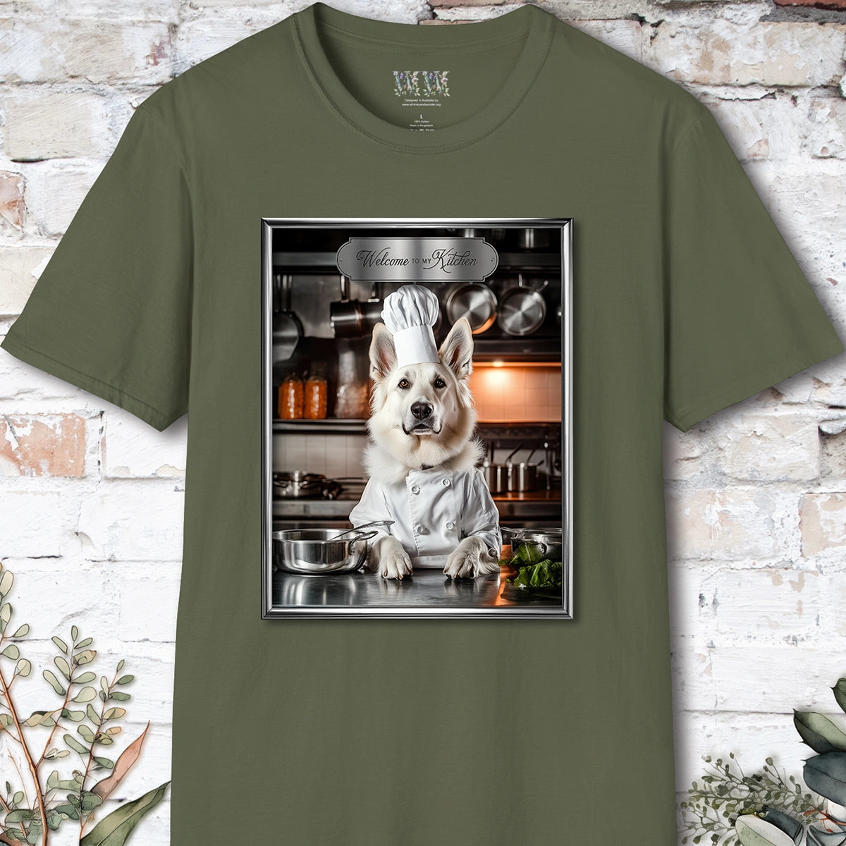 German Shepherd #3 Chef Unisex T shirt