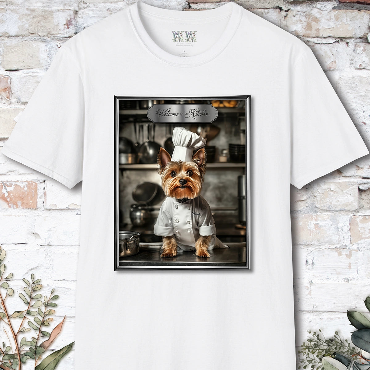 Yorkshire Terrier Chef Unisex T shirt