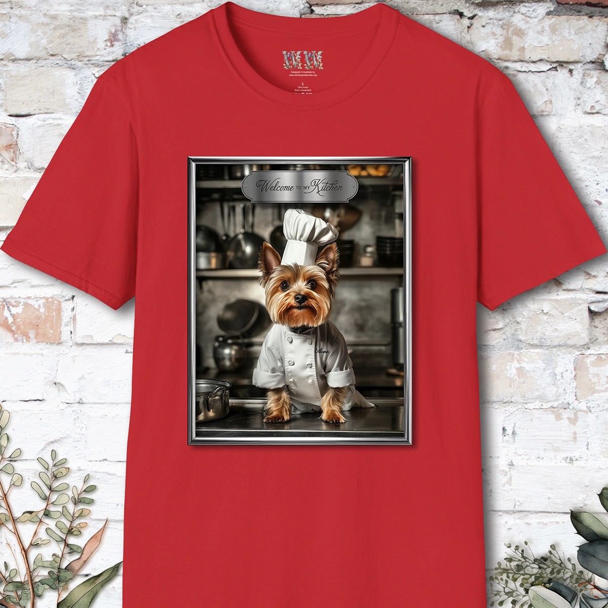 Yorkshire Terrier Chef Unisex T shirt