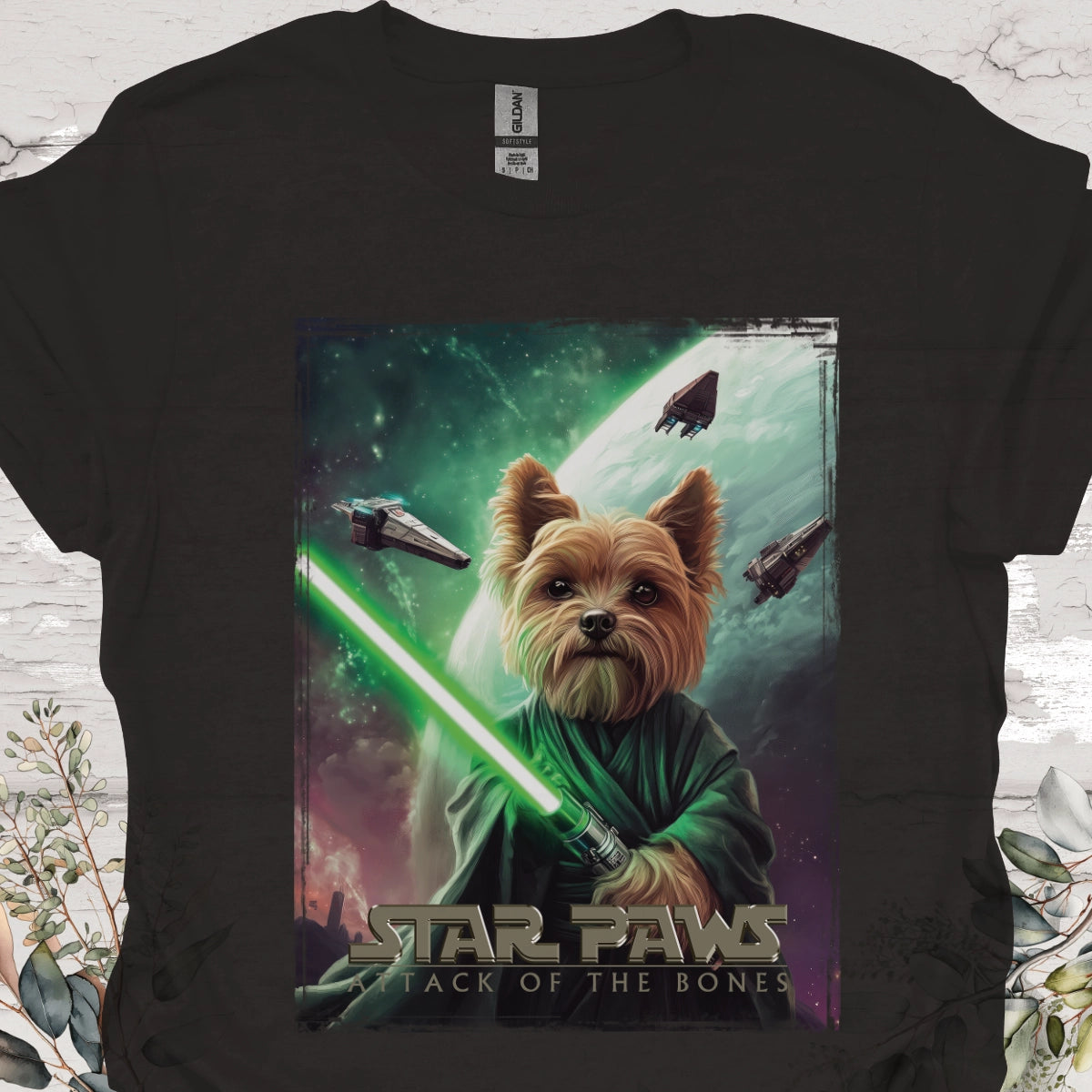 Yorkshire Terrier Star Paws Unisex T shirt