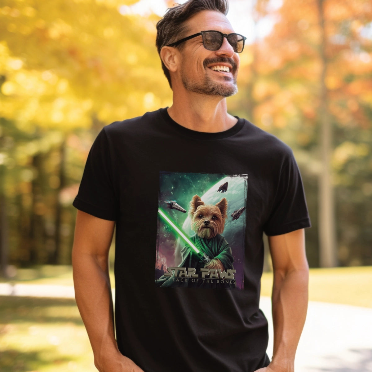 Yorkshire Terrier Star Paws Unisex T shirt