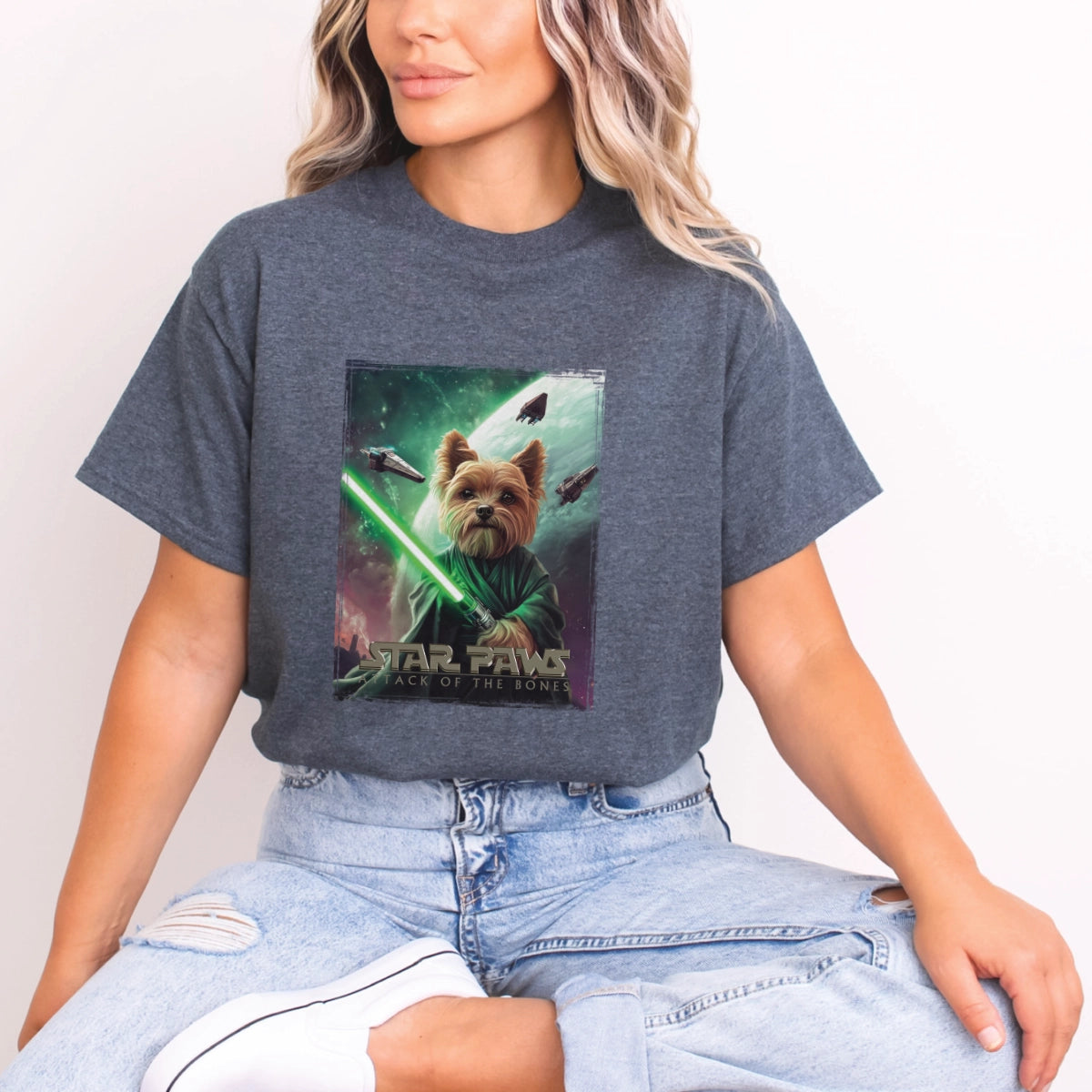 Yorkshire Terrier Star Paws Unisex T shirt